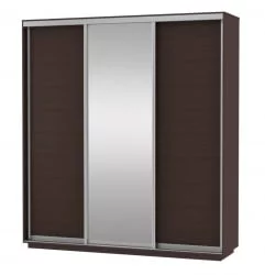 Шкаф-купе трехдверный Экспресс Медиум-1 1800х2200h Дуб венге