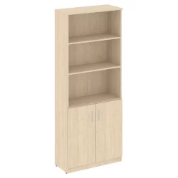 Шкаф высокий широкий (2 низкие двери ЛДСП) NOVA S В.СТ-1.1 Бук Артизан