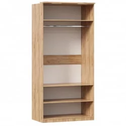 Шкаф двухстворчатый с зеркалом Фиджи ЛД 659.234.000 Дуб Золотой Антрацит