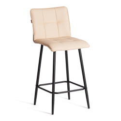 Полубарный стул Bari/Бари экокожа , бежевый, 42х55х99 см