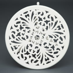 Зона отдыха Secret De Maison Romance (стол +2 стула) алюминиевый сплав, D60/H67, 53х41х89см, butter white