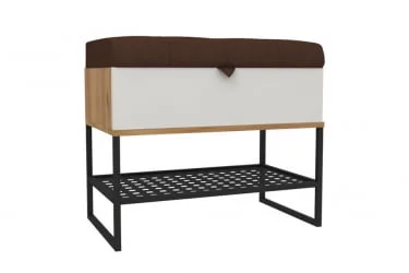 Банкетка 600 Фиджи ЛД 659.360.000 Дуб золотой Белый