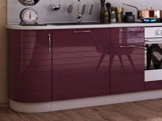 Кухонный гарнитур Анастасия №8 Белый Ежевика