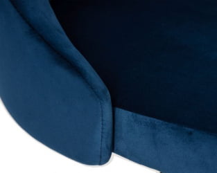 Стул барный DOBRIN JOSEPH BLACK (синий велюр (MJ9-117)) 2 шт