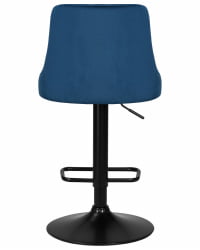 Стул барный DOBRIN JOSEPH BLACK (синий велюр (MJ9-117))