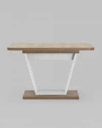 Большой обеденный стол Vector 120-160 дуб Ка-пепел