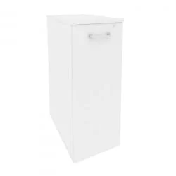 Тумба высокая выдвижная приставная / опорная ОНИКС О.ВТПО-7 Белый Бриллиант / ONIX O.VTPO-7