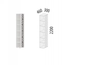 Стеллаж угловой (лев/прав) Аляска 501.05