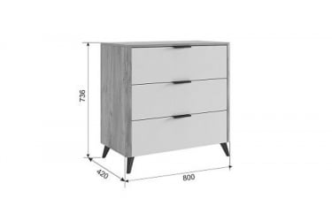 Комод Адам MSA-02 дуб крафт золотой/графит