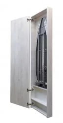 Узкий шкаф в прихожую Iron Box Eco (левый) Беленый дуб