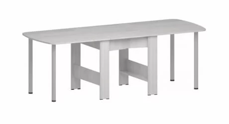 Раздвижной стол для гостиной Оригами Ясень Анкор светлый