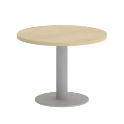 Стол журнальный круглый HOME OFFICE VR.SP-5-60.1G Акация Лорка/Серый металл