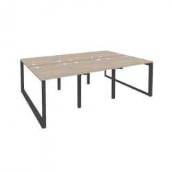 Рабочая станция на О-образном м/к ОНИКС О.МО-Д.РС-6.0.8 Дуб Аттик/Антрацит / ONIX O.MO-D.RS-6.0.8