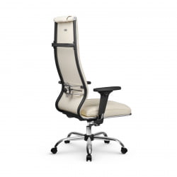 Кресло руководителя Мetta L 1m 50M/2D Infinity Easy Clean (MPES) Комплект 5 Молочное