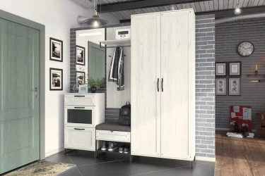 Скамья 1190 Сидней ЛД 672.070.000 Дуб Крафт Белый Серый