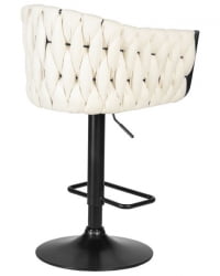 Стул барный DOBRIN LEON (кремовая ткань (LAR 275-33)) 2 шт