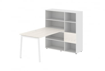 Рабочая станция EDIS ELRST 1213 Ясень Траун Белый Белый
