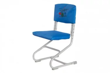 Чехол для стула Замша Голубая