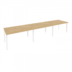 Стол переговорный (3 столешницы) ONIX O.MP-PRG-3.3 Тиквуд Светлый/Белый