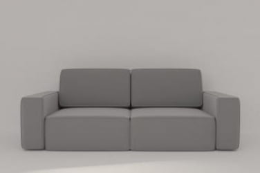 Диван прямой Сунндал (Berhouse) Цвет фасада: Серый велюр; Тип: Прямой; Материал фасада: Металл/Велюр