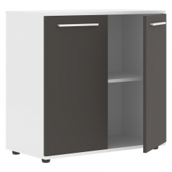 Шкаф с глухими малыми дверьми EDIS ELCS 85.1 Мокко Белый Белый