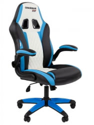 Игровое кресло CHAIRMAN Chairman гаме 15 Черный Голубой Белый / game