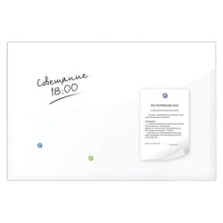 Доска магнитно-маркерная стеклянная BRAUBERG 60х90 см Белая