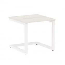 Журнальный стол HOME OFFICE VR.SP-2-58.G Дуб Наварра/Белый металл