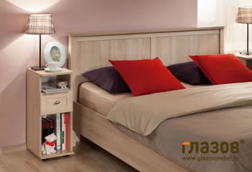 Кровать (1200) Sherlock 44 Дуб Сонома (спальня)