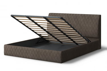 Кровать Хилтон, 2000 x 1200 мм, коричневый