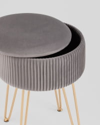 Пуф-столик Астор серый