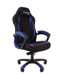 Кресло геймерское CHAIRMAN GAME 28 Синий-черный