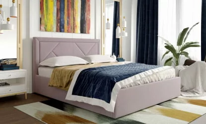 Кровать с ортопедическим основанием Сиеста 1600 Альба розовый