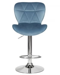 Стул барный ДОБРИН БАРНИ (пудрово-голубой велюр (МДЖ9-74)) 2 шт / DOBRIN BARNY (MJ9-74))