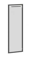 Дверь шкафа правая EDIS EDRG 42-1 R Бронза тонированная серая Vjrrj