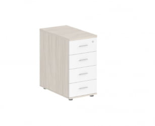 Тумба приставная с 4 ящиками Sigma SG.523.OL.WH Дуб светлый Белый