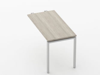 Брифинг-приставка для стола на Л-обр.опорах Deka 73.10.12 Дуб Сантана светлый