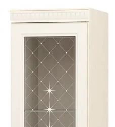 Шкаф-витрина малый (левый/правый) Венеция 32.07 Сосна Астрид Ваниль