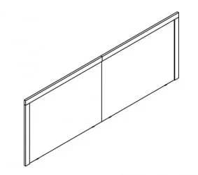 Изголовье напольное KPS 1627 Дуб сонома светлый