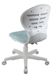 Кресло 1139 FW PL White велюр Bliss 10 голубой