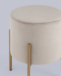 Пуф Кейси велюр Светло-серый