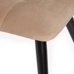Стул CHILLY (mod. 7095-1) ткань/металл, 45x53х88 см, высота до сиденья 50 см, бежевый barkhat 5/черный