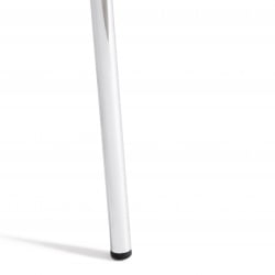 Стул SKALBERG (mod. C-084-A) металл/пластик, 46 х 56 х 79 см, White (белый) / Chrome (хром)