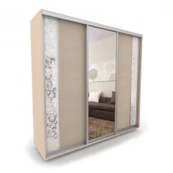 Шкаф-купе 3-х дверный Акцент-Вера КС 2400х600 Дуб молочный