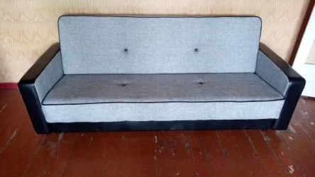 Диван-кровать Престиж Рогожка B1 Лаки блэк