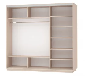 Шкаф-купе трехдверный Экспресс Трио Элемент 1800х2400х Дуб молочный / 1800х2400h