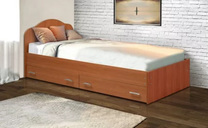 Кровать с ящиками на уголках №3 ЛДСП 800*1900 Клен