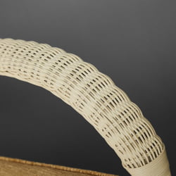 Комплект террасный ANDREA (стол кофейный со стеклом + 2 кресла + подушки) ротанг, 64х67х92см / D60х55, TCH White (белый)