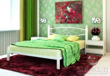 Кровать Каролина Lux 1200х2000 Белая