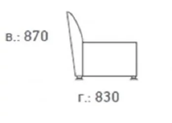 2-х местный диван Европа 2Д ИК P2 euroline 9100 (Черный)